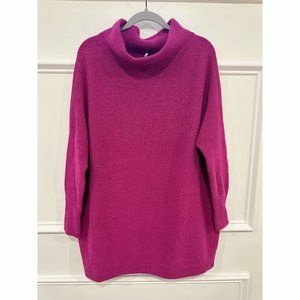 Free People Magenta Ottoman Oversized Sweater Size Small